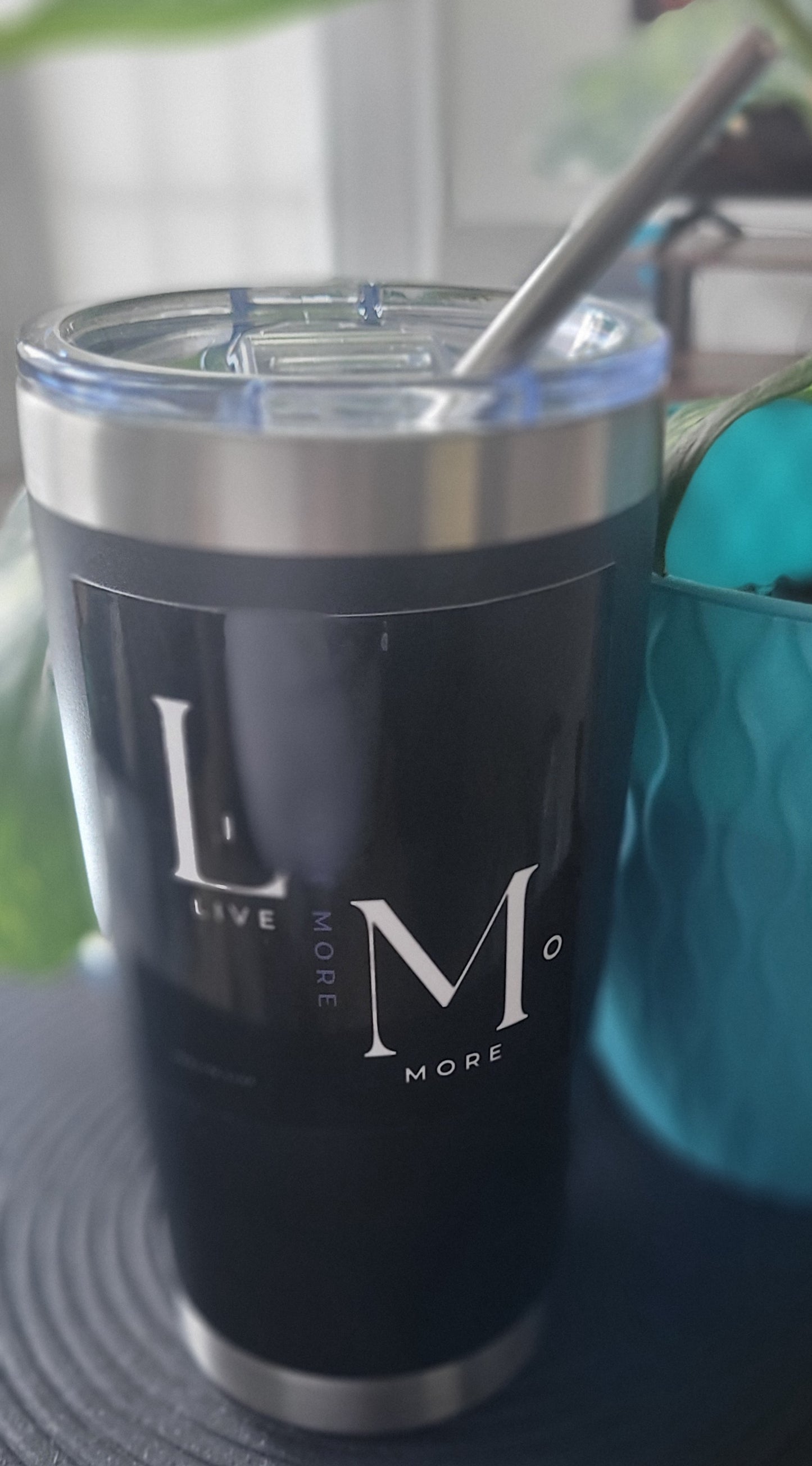 Live More Tumbler - Stainless/Black